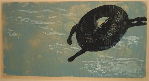 <i>Pollywog</i><br>1966 Woodcut<br><br>#8824