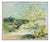 Vibrant Abstracted Landscape<br>Mid Century Oil<br><br>#92259