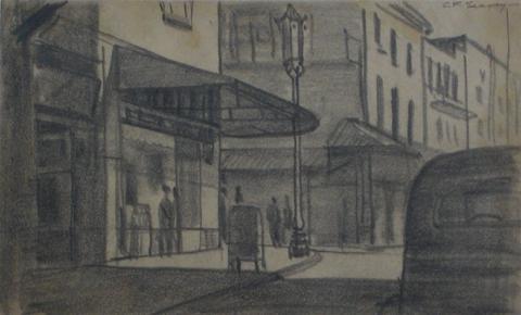 <i>Chinatown SF</i><br>1938-40 Graphite Scene<br><br>#9531