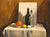 Still Life with Lemon & Egg<br>1930s Watercolor<br><br>#9600