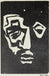 Portrait in Reduction <br>Mid 20th Century Linoleum Block Print <br><br>#48880