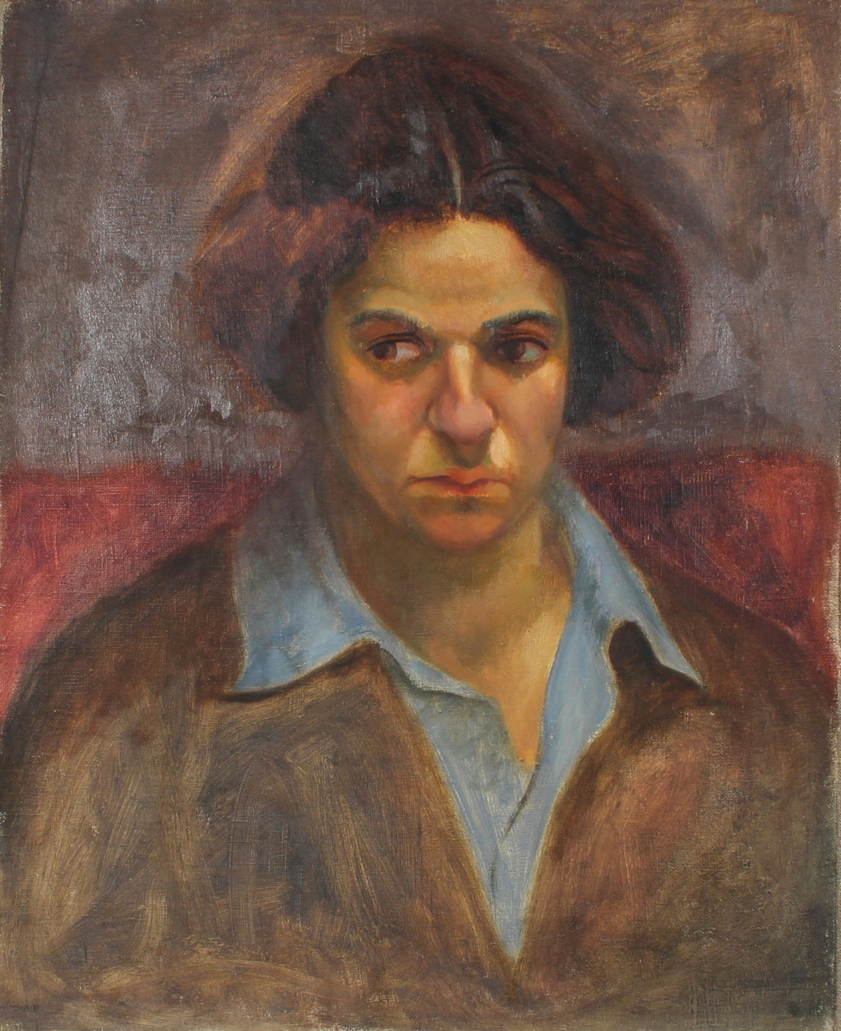 &lt;i&gt;Portrait of Ethel Weiner&lt;/i&gt; &lt;br&gt;Circa 1930&#39;s Oil &lt;br&gt;&lt;br&gt;#50199
