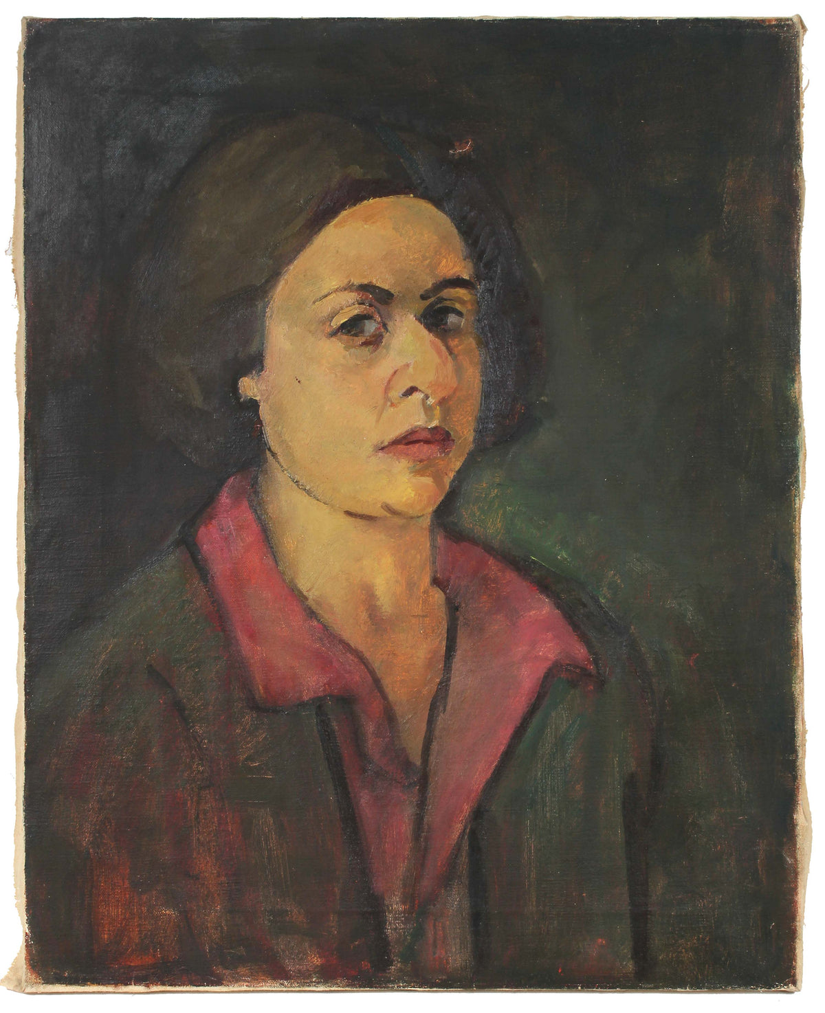 &lt;i&gt;Portrait of Ethel Weiner&lt;/i&gt;&lt;br&gt;Mid 20th Century Oil&lt;br&gt;&lt;br&gt;#50209