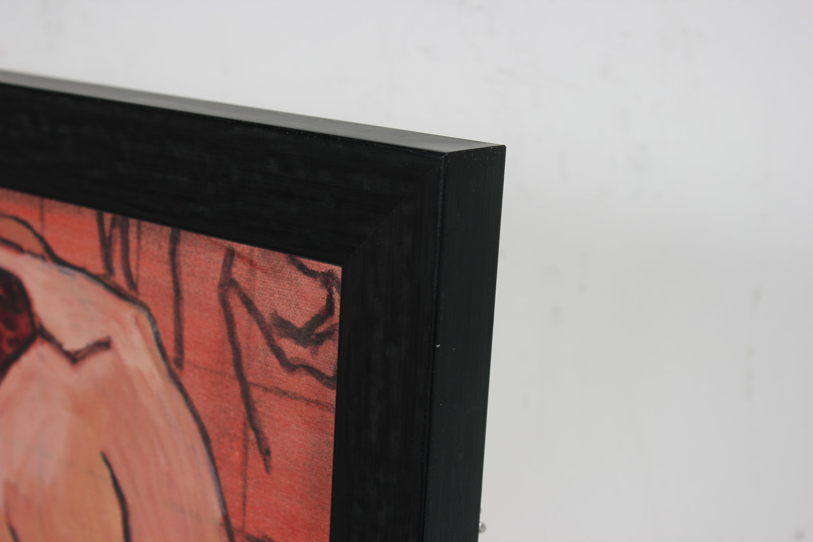 Modernist Figure Drawing Nude <br>Mid-Late 20th Century Oil <br><br>#56540