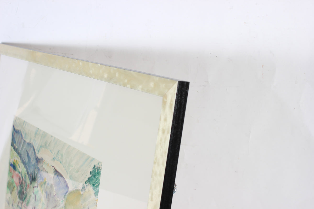 <i>Landscape</i> <br>Early 20th Century Watercolor & Charcoal <br><br>#60097