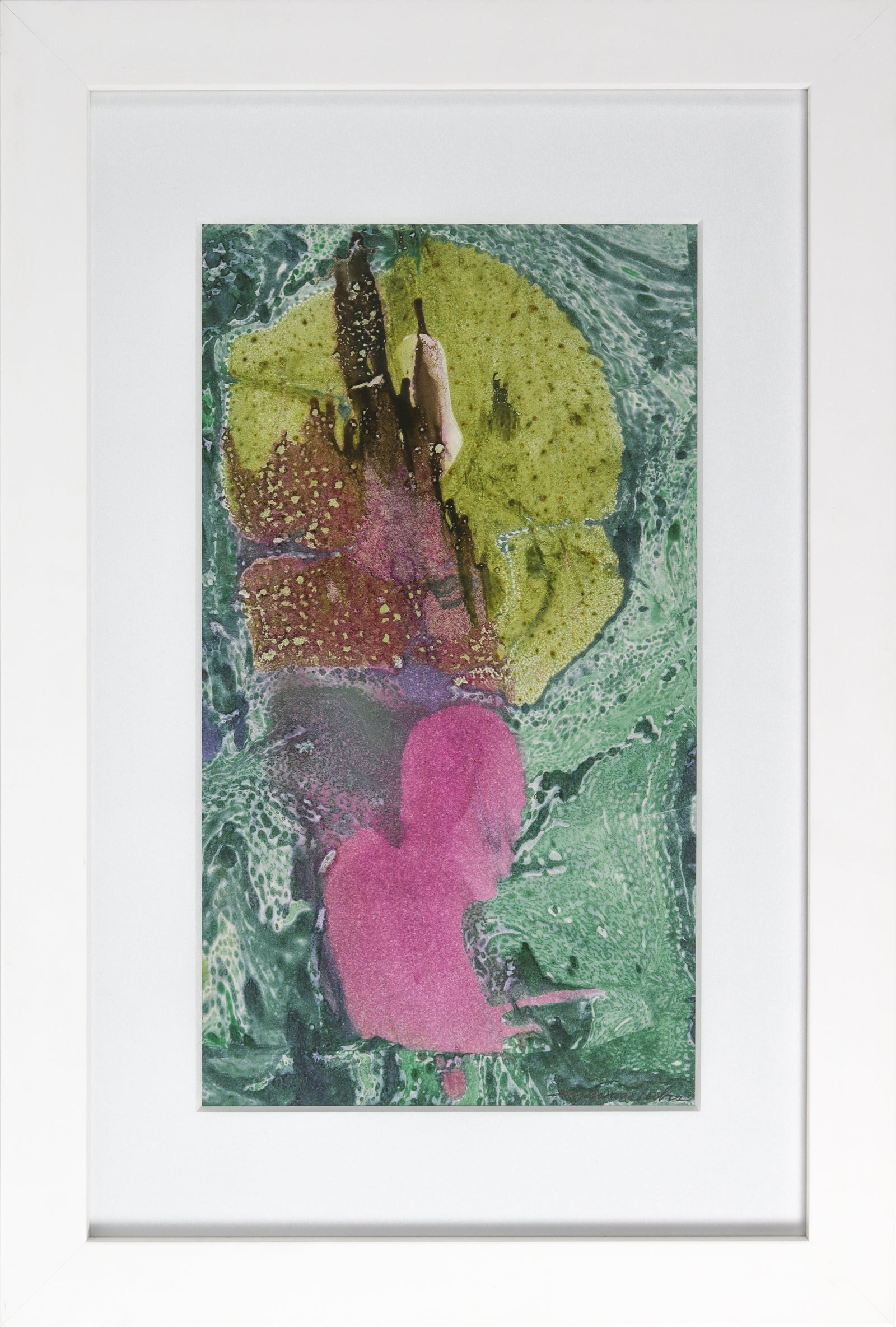 Abstracted Marble Forms <br>20th Century Oil on Paper <br><br>#60975