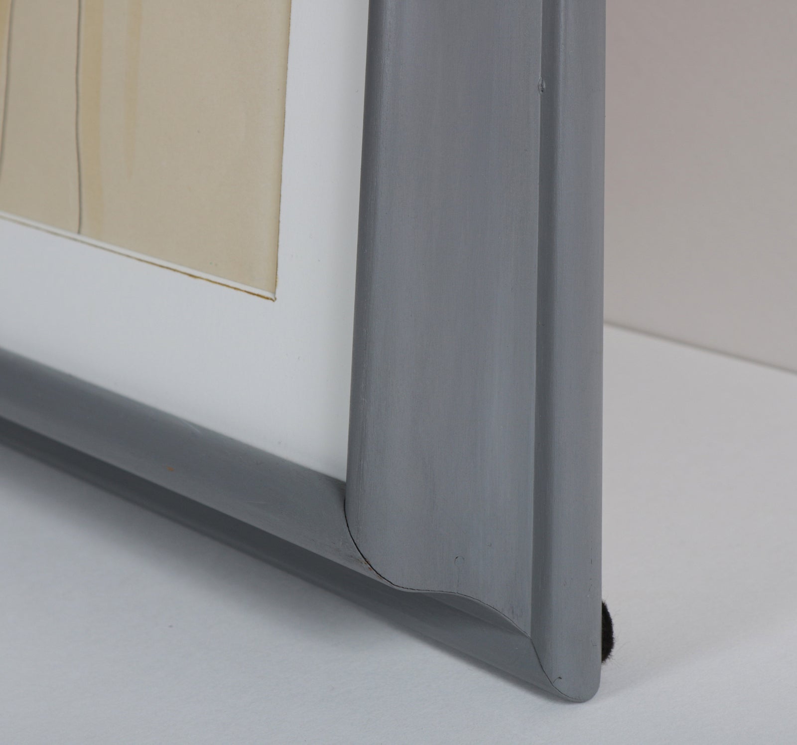 Minimal Seated Male Nude <br>1950s Ink & Watercolor <br><br>#6264