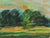 Expressionist Landscape with Sun<br>Mid-Late 20th Century Pastel<br><br>#62758