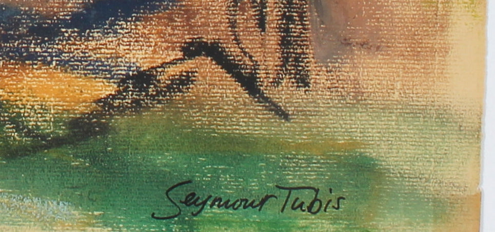 Expressionist Landscape <br>Mid-Late 20th Century Pastel <br><br>#62760