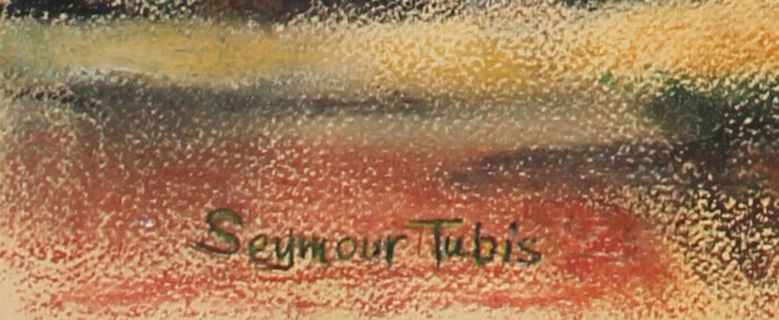 Abstracted Redwood Trees<br>1962 Pastel<br><br>#66777