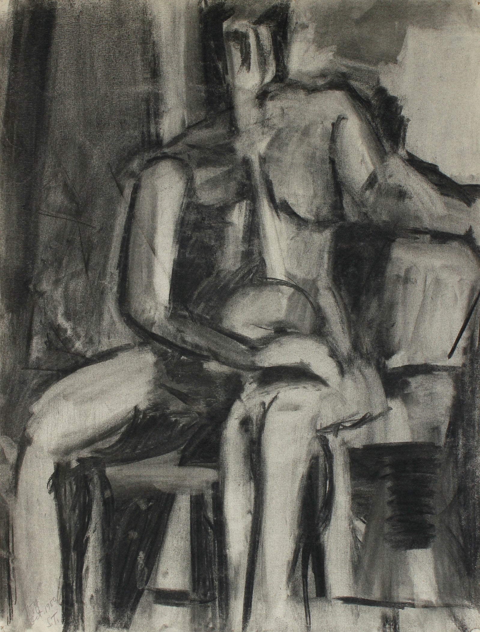 <I>New York</I> <br>1950 Charcoal<br><br>#66836