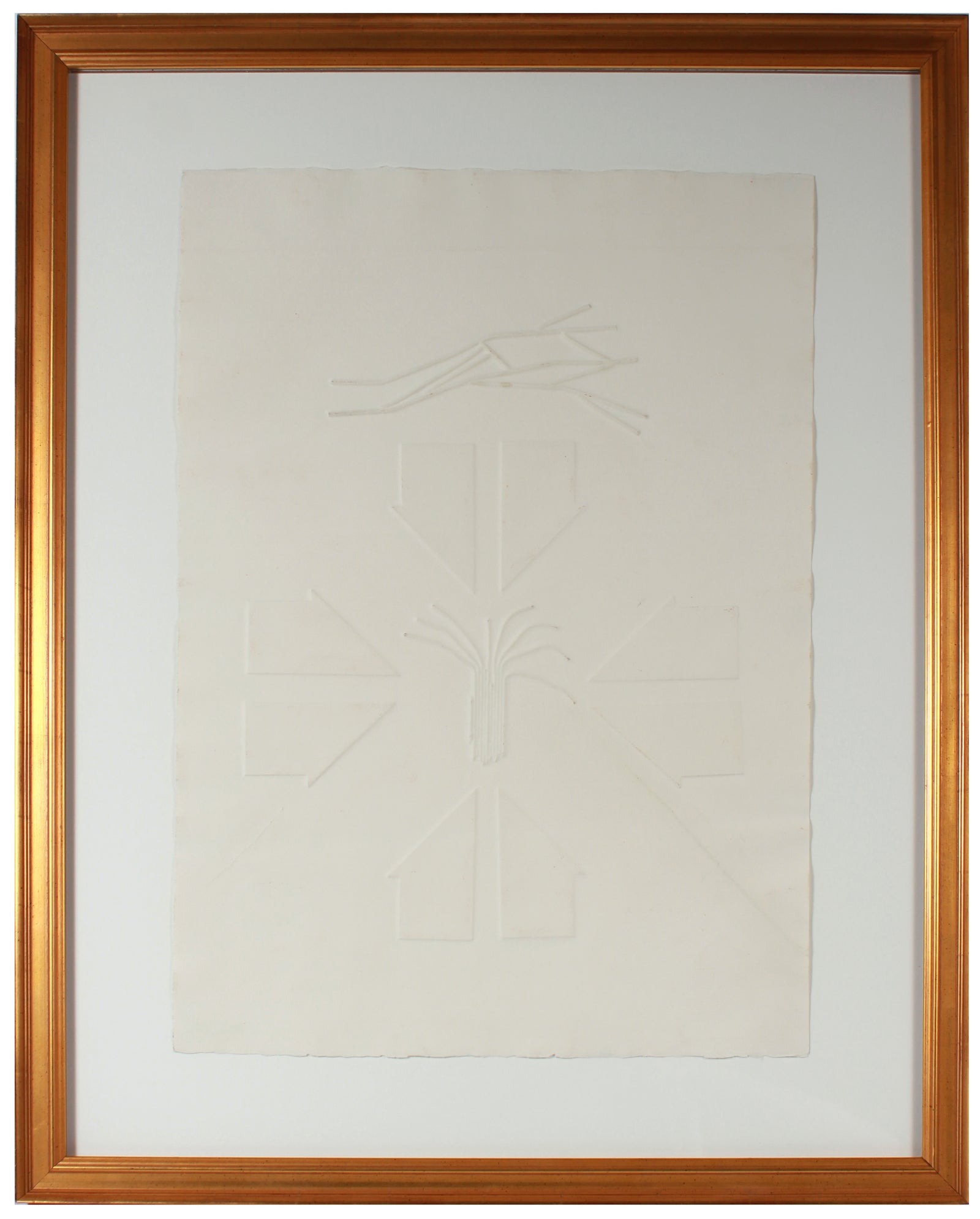 Arrows in Abstraction <br>20th Century Blind Embossing <br><br>#66965