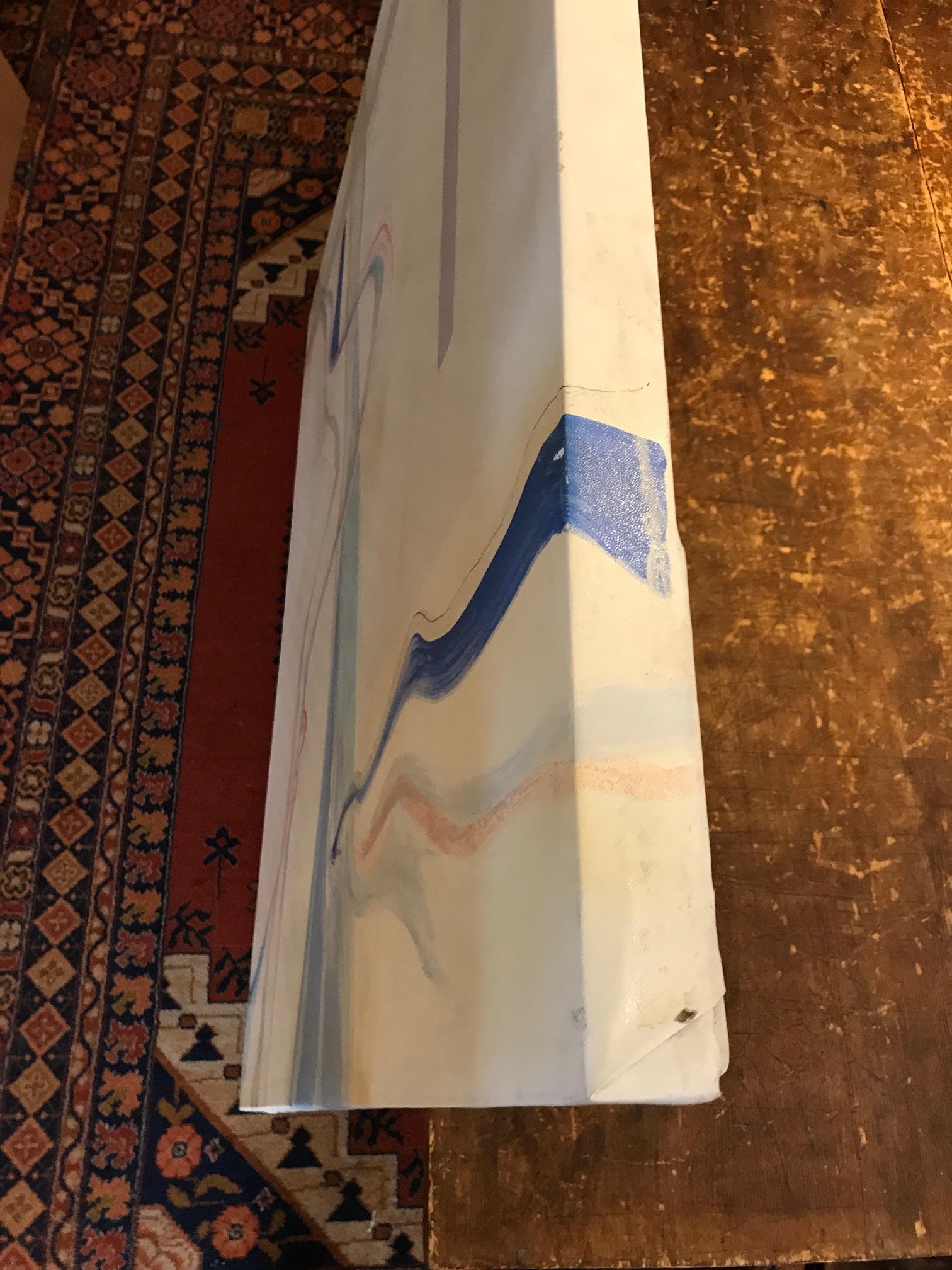 Pale Abstract Expressionist Work<br>1975 Oil on Canvas<br><br>#67488