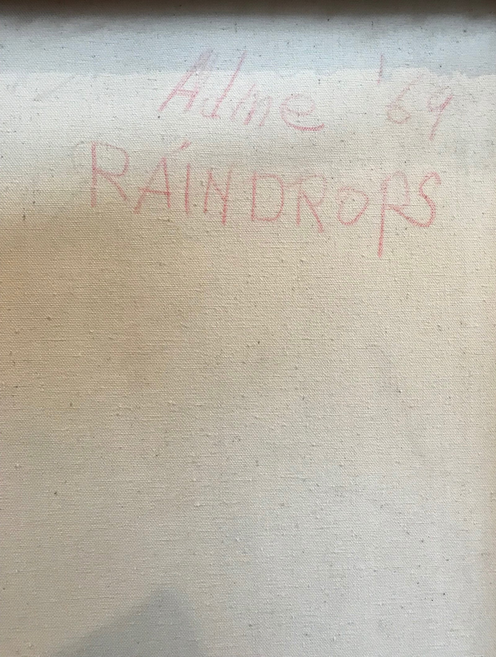 <i>Raindrops</i><br>1969 Abstract Expressionist Acrylic<br><br>#67493