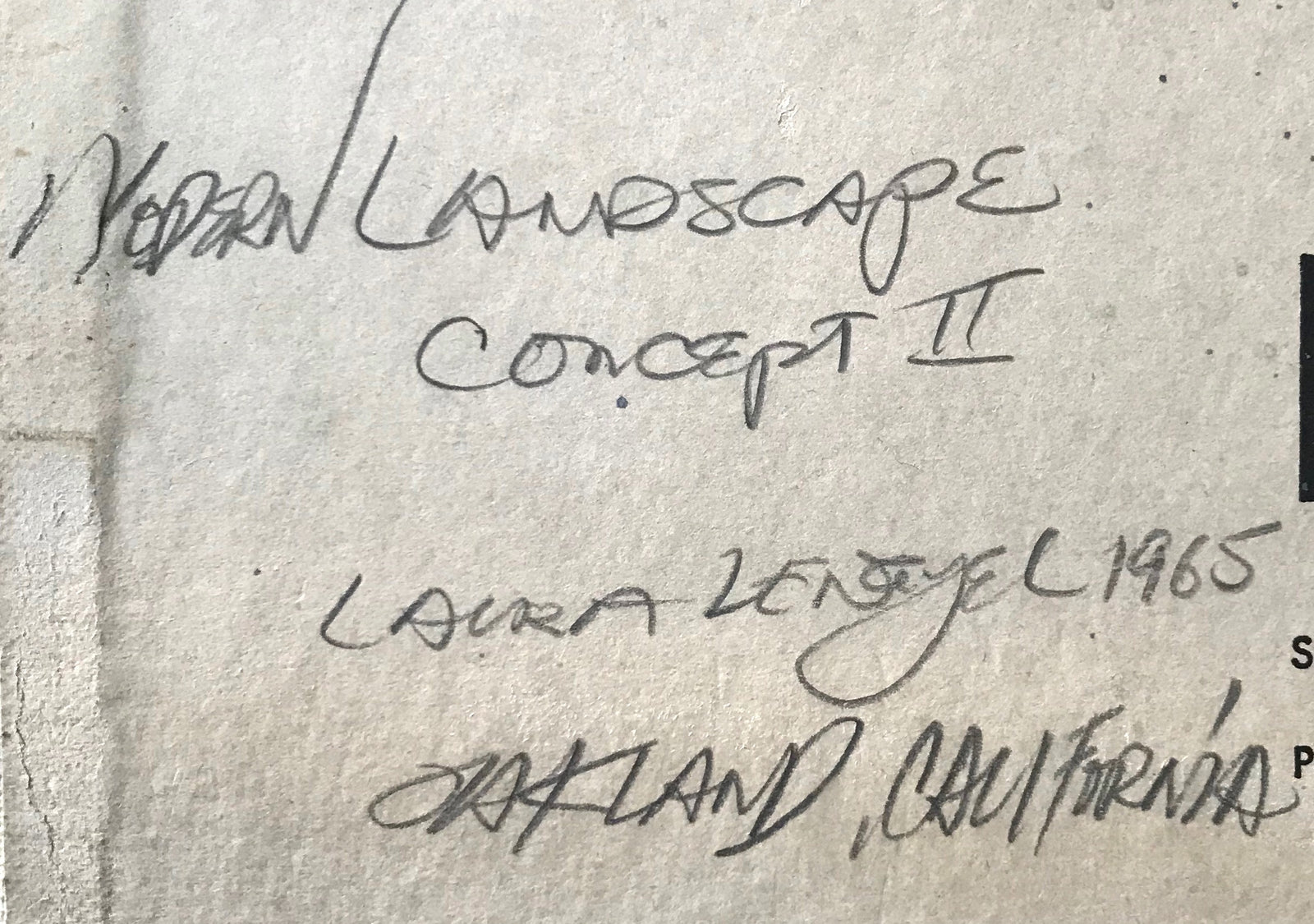 <i>Modern Landscape Concept II</i> <br>1965 Oil <br><br>#68888