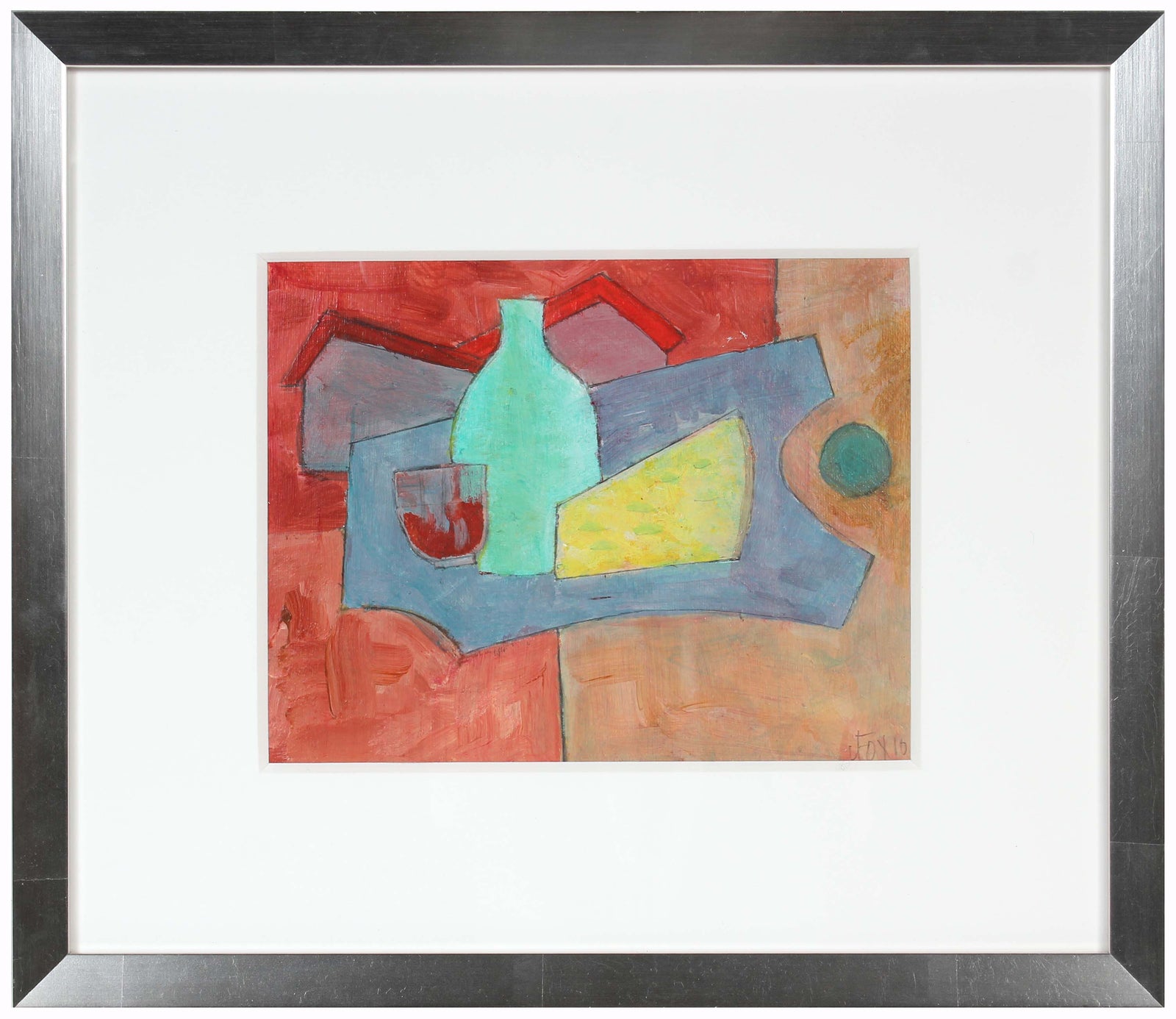 <i>Cheese and Wine</i><br>2010 Acrylic on Paper<br><br>#71227