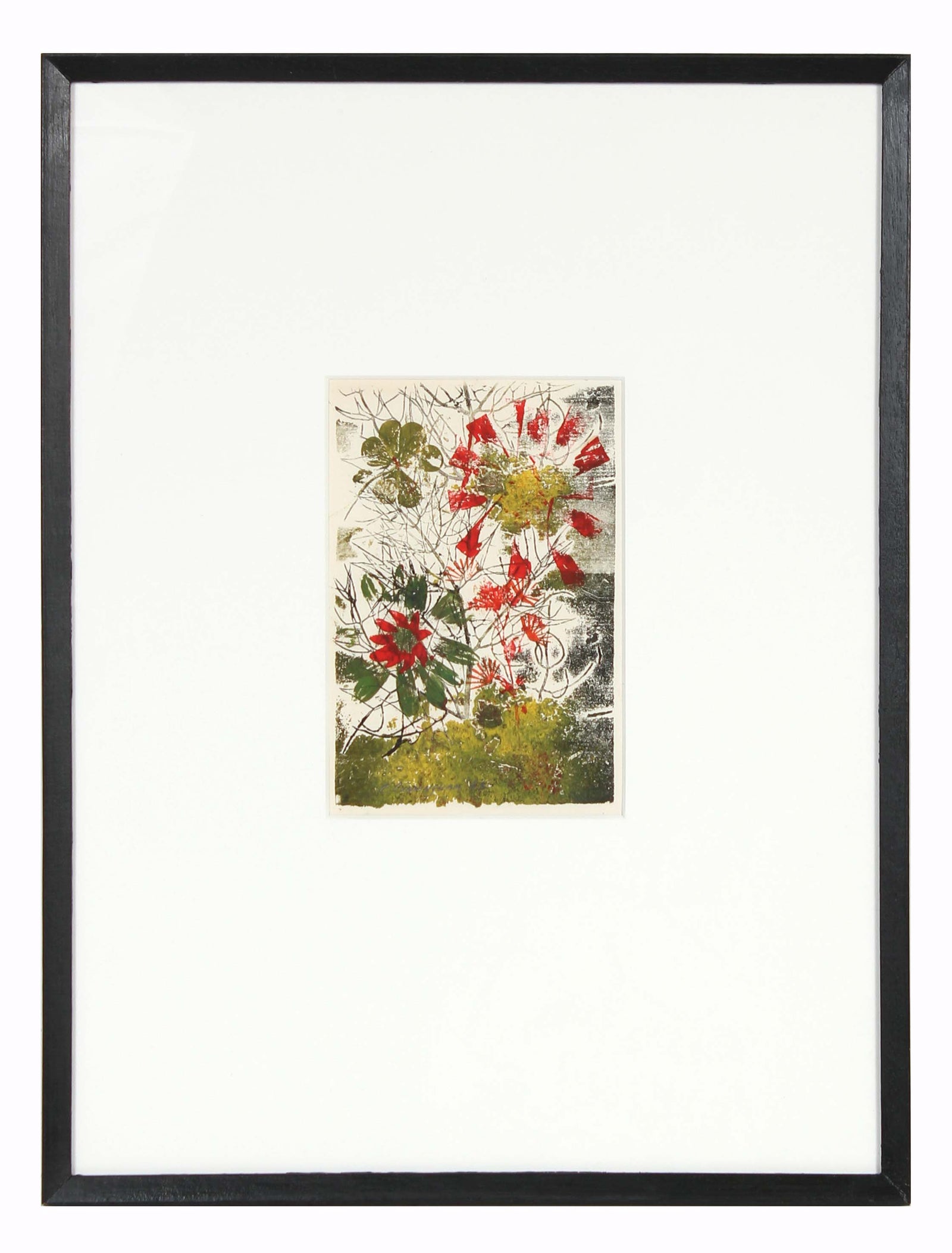 Red and Green Petals<br>1963 Monotype<br><br>#71311