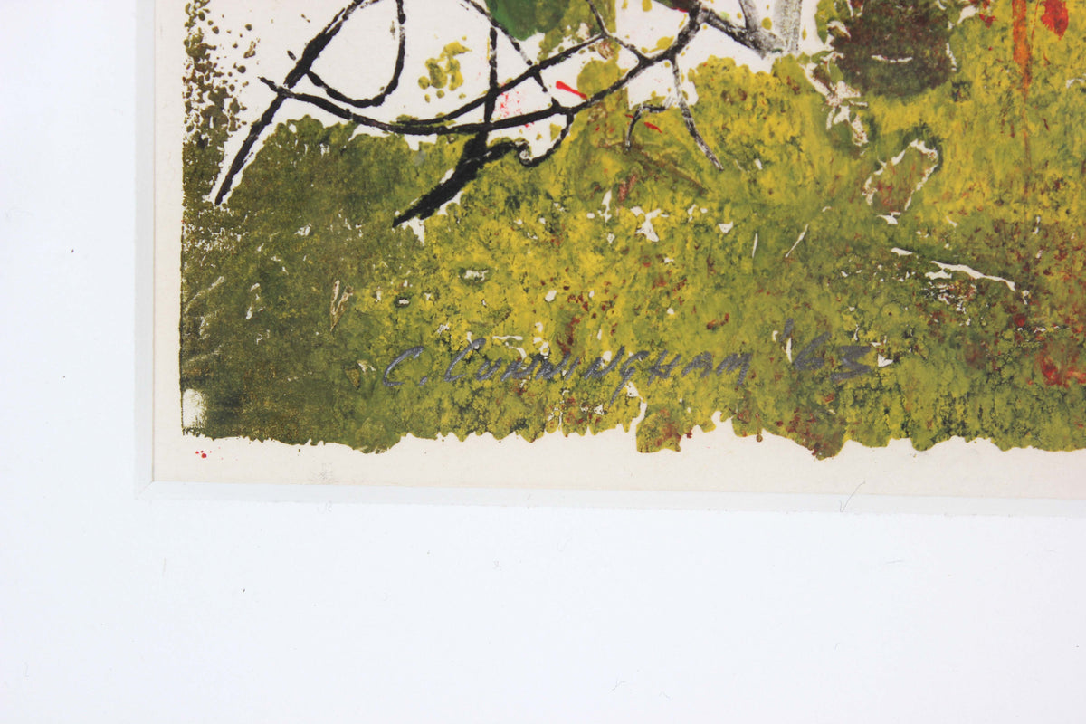 Red and Green Petals<br>1963 Monotype<br><br>#71311