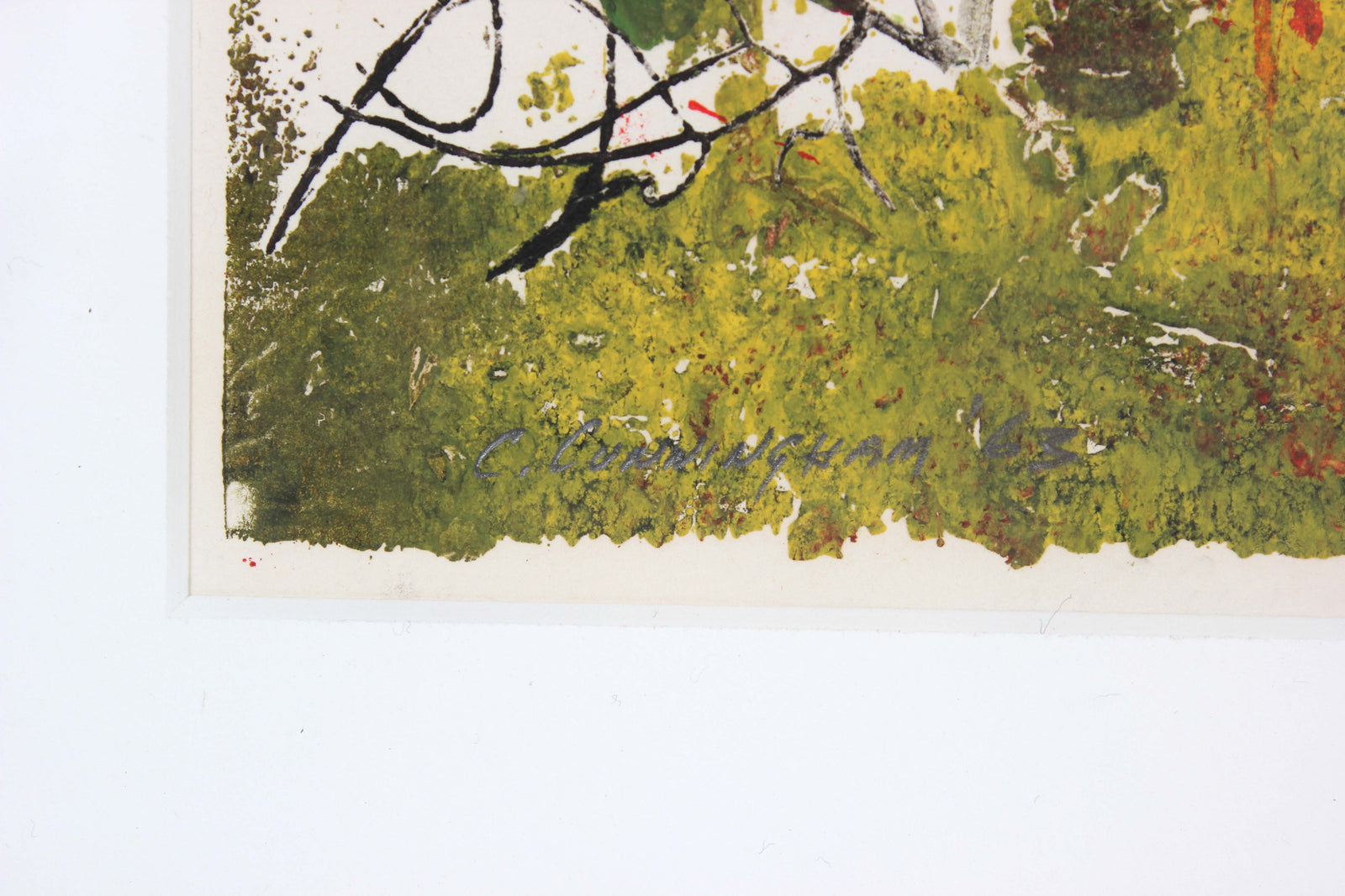 Red and Green Petals<br>1963 Monotype<br><br>#71311