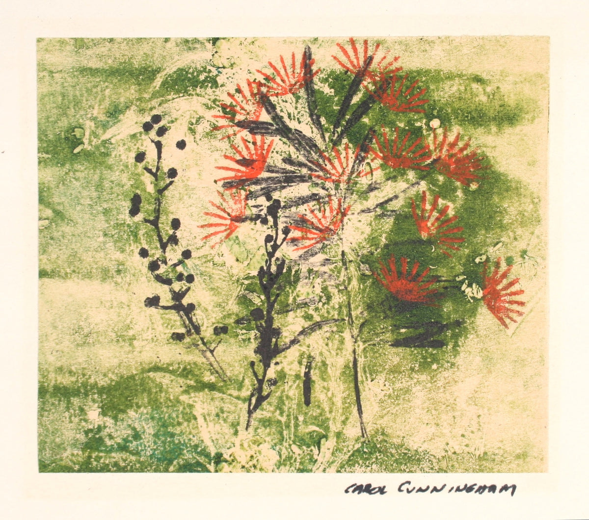Red Flowers&lt;br&gt;1963 Monotype&lt;br&gt;&lt;br&gt;#71315