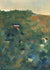 Warm Abstracted Hillside <br>Late 20th Century Oil on Paper <br><br>#71472