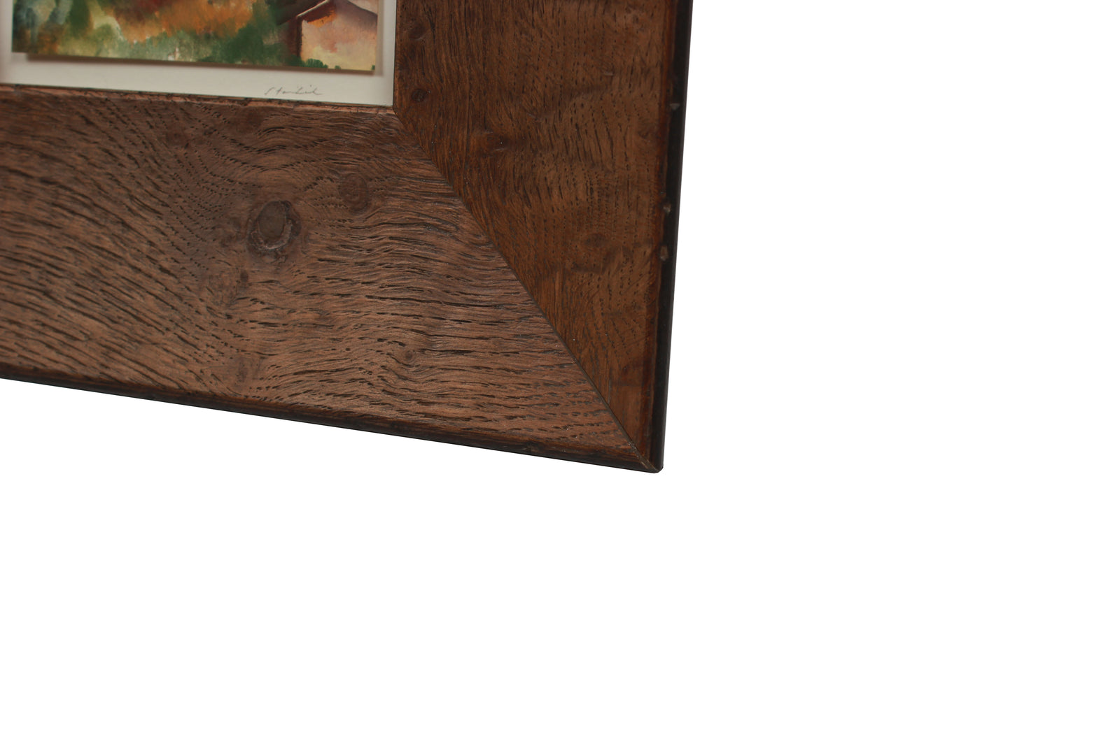 Abstracted Square Landscape <br>Late 20th Century Oil <br><br>#71473