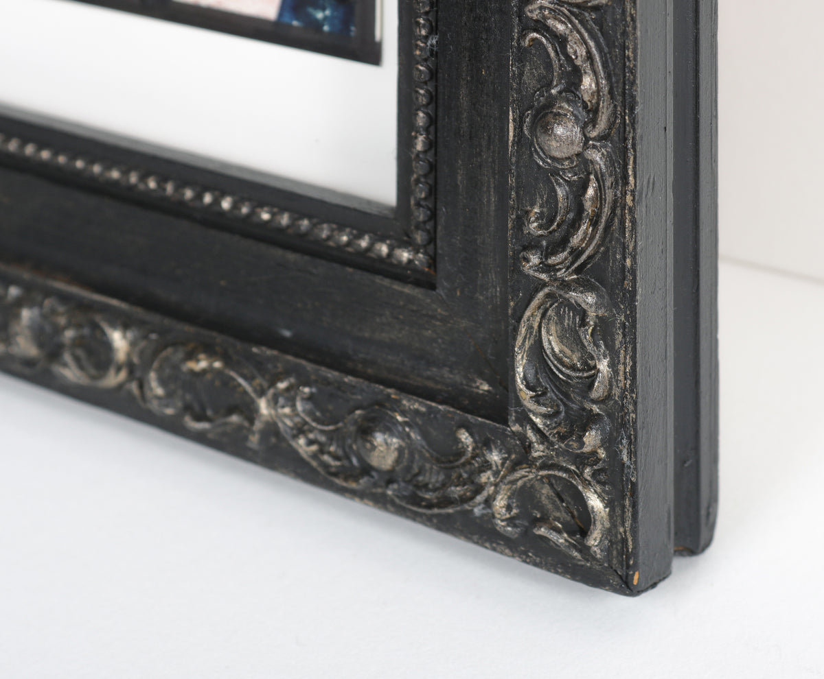 Abstracted Portrait of a Couple <br>Late 20th Century Oil on Paper <br><br>#71523