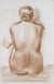 Sepia Female Nude<br>1940-60s Pastel<br><br>#72003