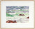 Coastal Watercolor Waves & Rocks <br>Mid-Late 20th Century <br><br>#72051