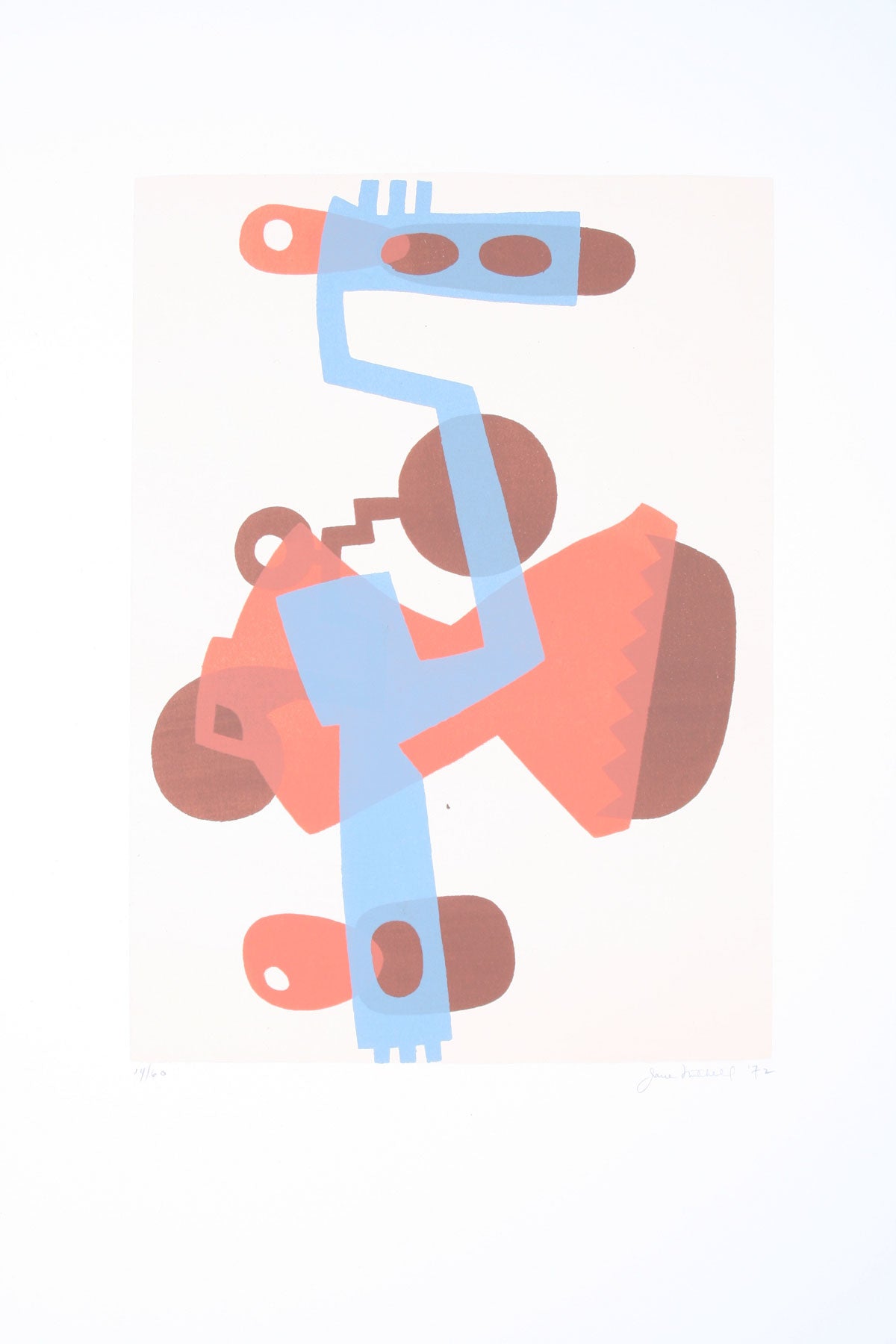 Abstract Serigraph in Complementary Colors, 1972<br><br>#72087