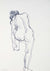 Crouched Female Nude<br>Mid-Late 20th Century Ink on Paper<br><br>#72093