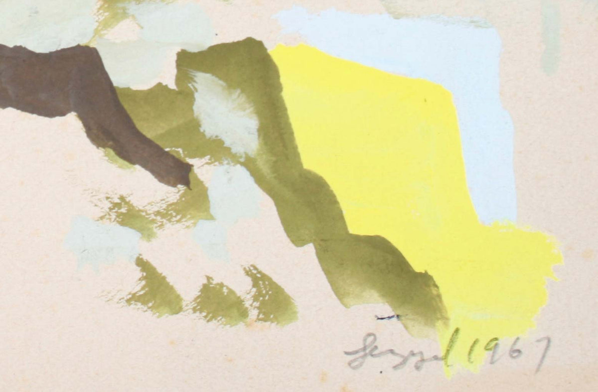 Petite Abstract Landscape<br>1967 Gouache<br><br>#72098