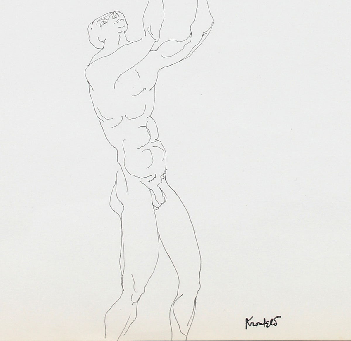 Father, Mother & Child <br>1960-80s Ink <br><br>#72130