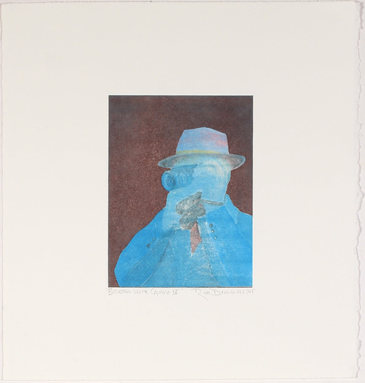 <i>Bresson with Camera IV</i><br>2015 Monotype<br><br>#83125