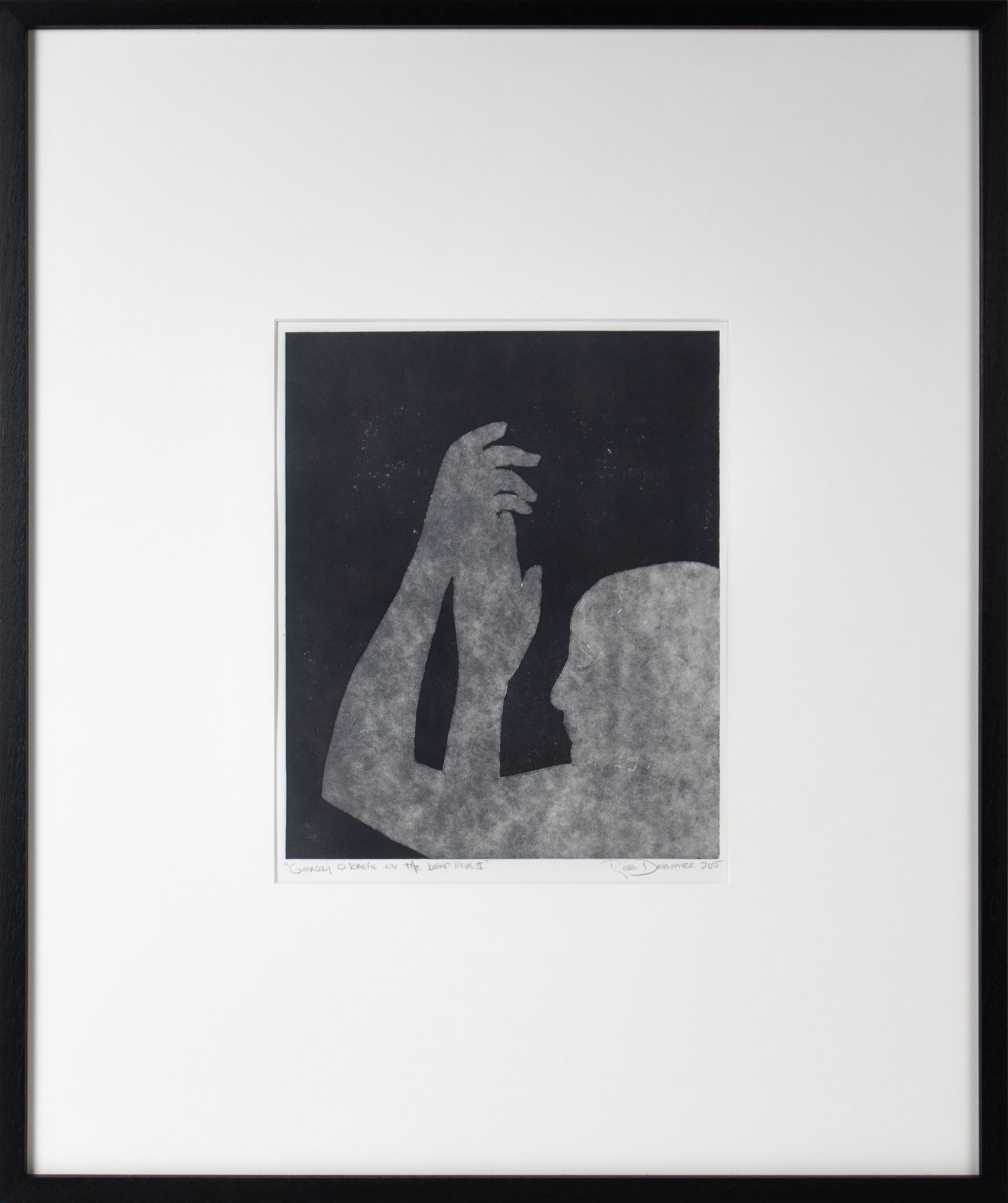 <i>Georgia O'Keeffe in Deep Blue II</i> <br>2015 Monotype <br><br>#83153