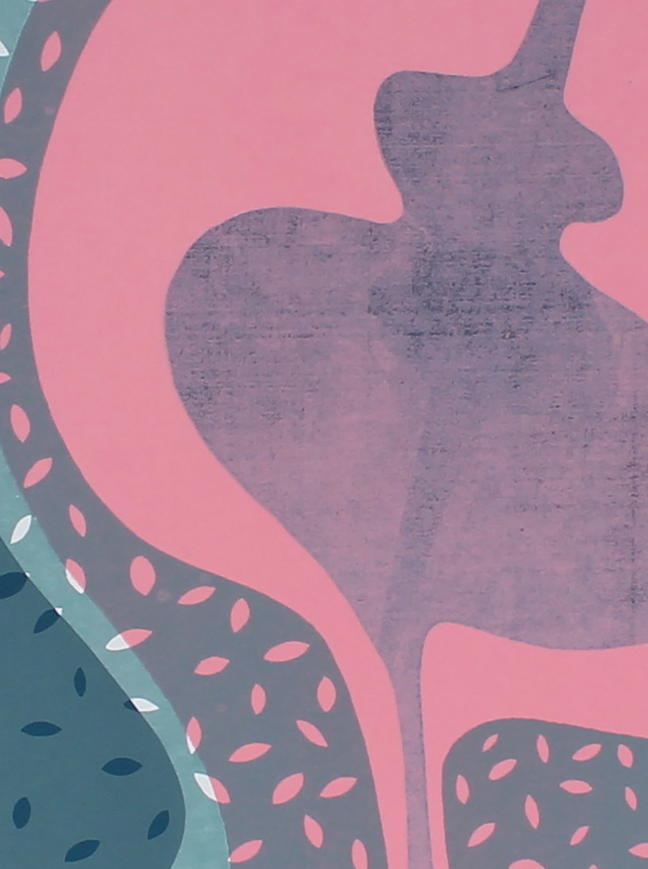 Abstract Forms in Pink & Blue <br>1972 Serigraph <br><br>#86379