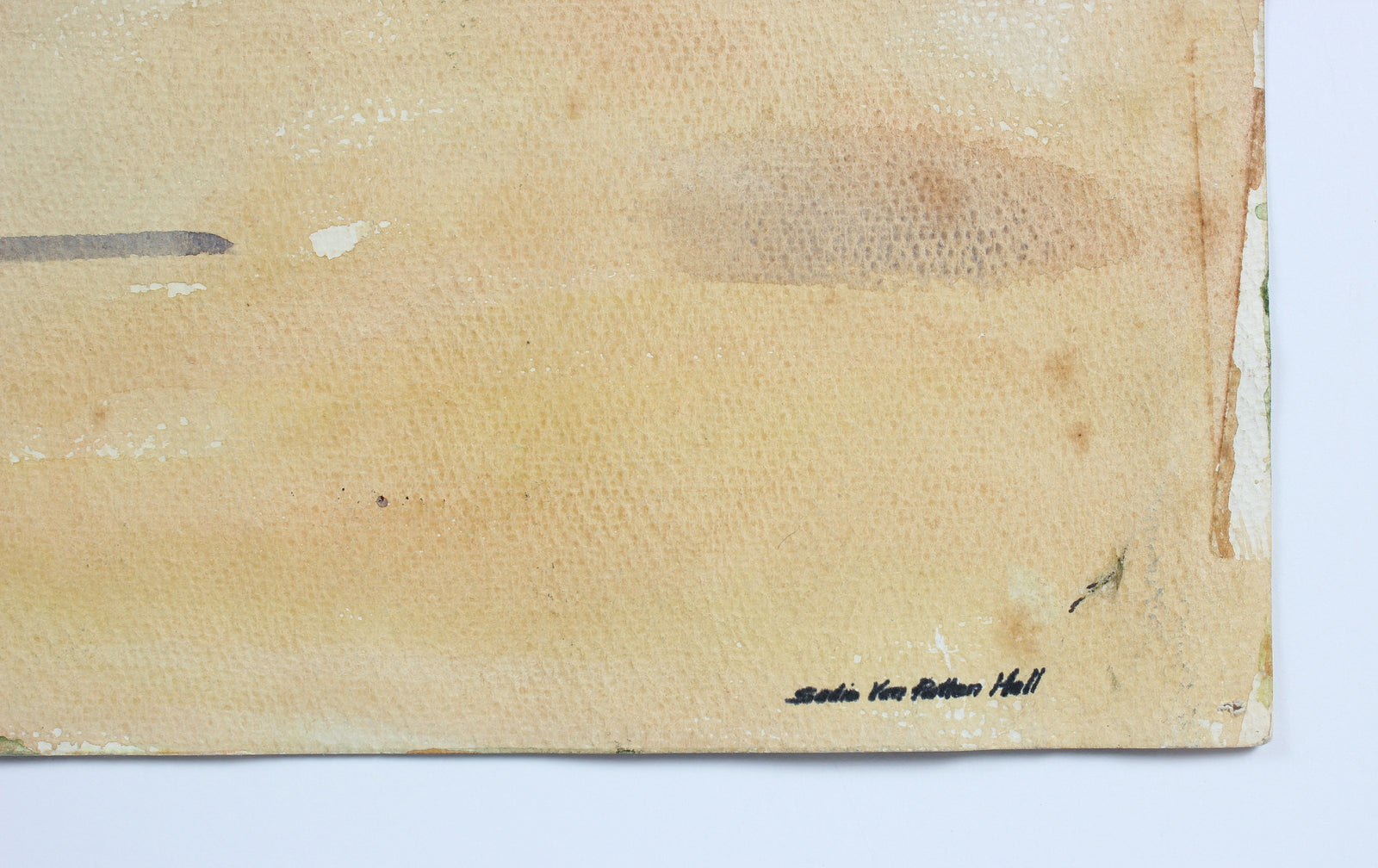 Watercolor Landscape with Cows<br>Mid Century<br><br>#88039