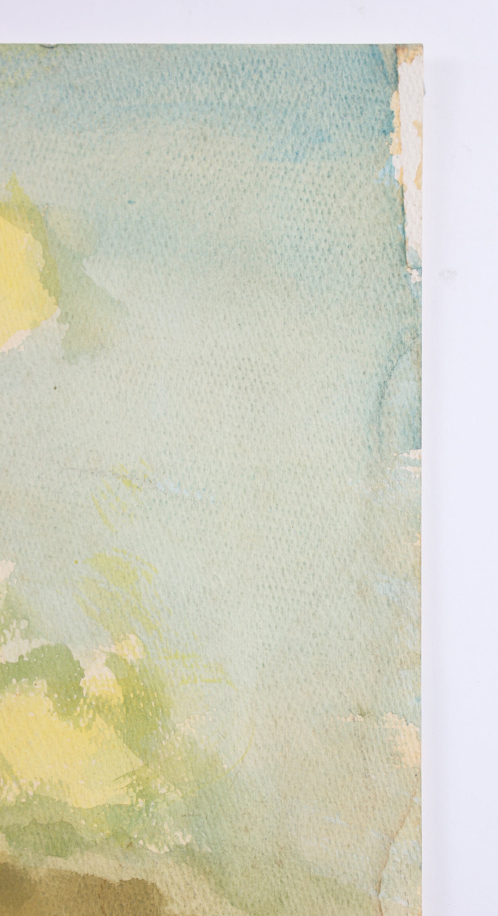 Bright Central Valley California Scene <br>Mid Century Watercolor <br><br>#88055