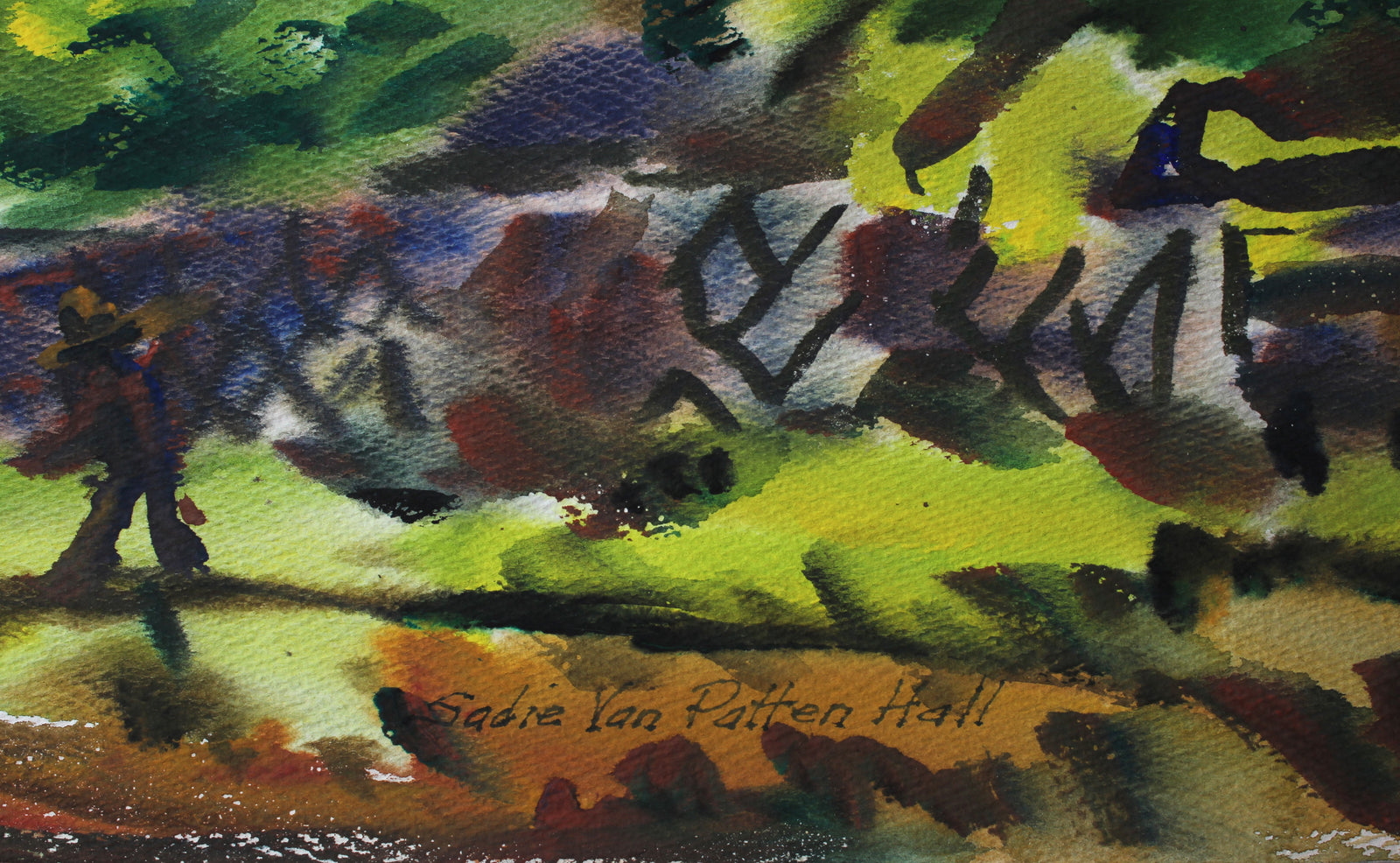 Working the Land<br>Mid Century Watercolor<br><br>#88070