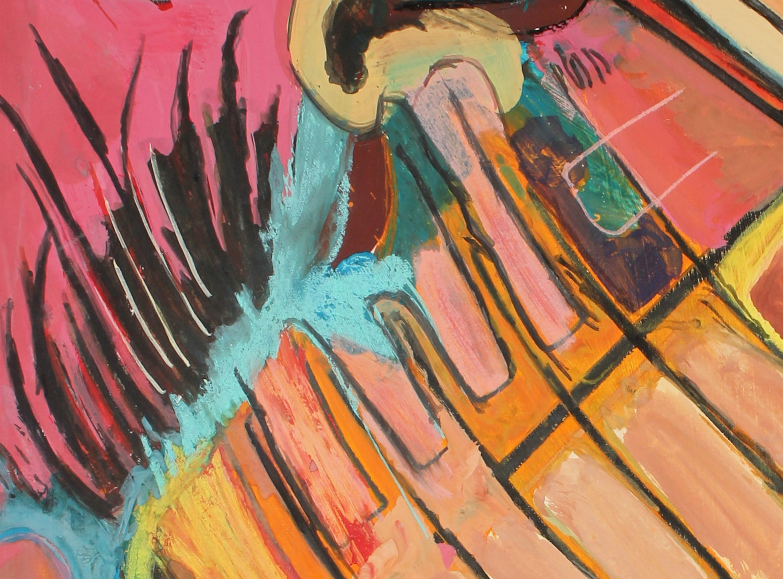 Vivid Abstract Expressionist Painting <br><br>#88888