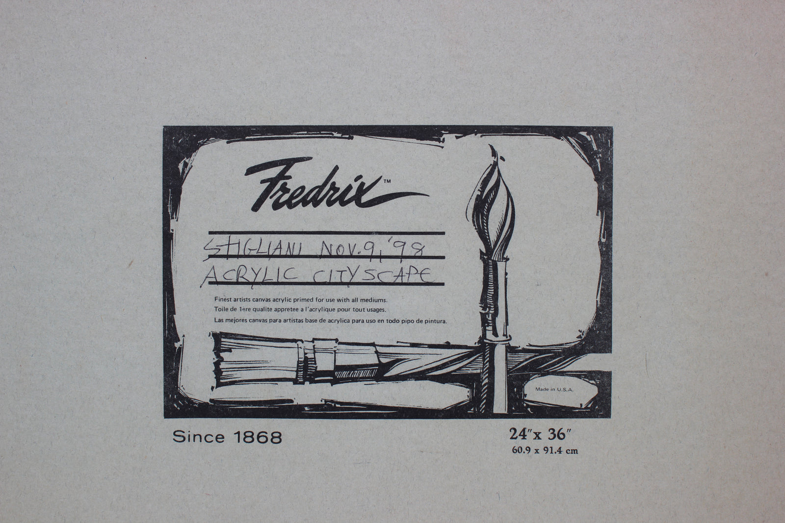 <i>Acrylic Cityscape</i>, New York<br>1998 Acrylic Scene<br><br>#90585