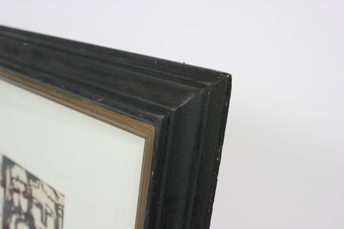 Crowded Vintage People Scene <br>1981 Ink <br><br>#90710