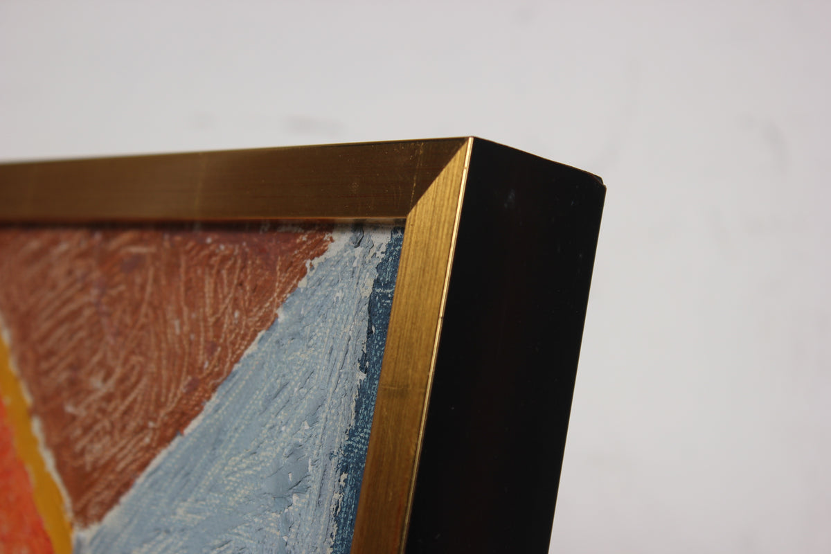 <i>Ships & Shapes</i><br>Mid Century Oil Abstract<br><br>#91263