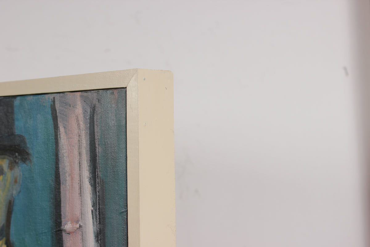 <i>Interior of Girl with Flowers</i> <br>1997 Oil Portrait <br><br>#91337