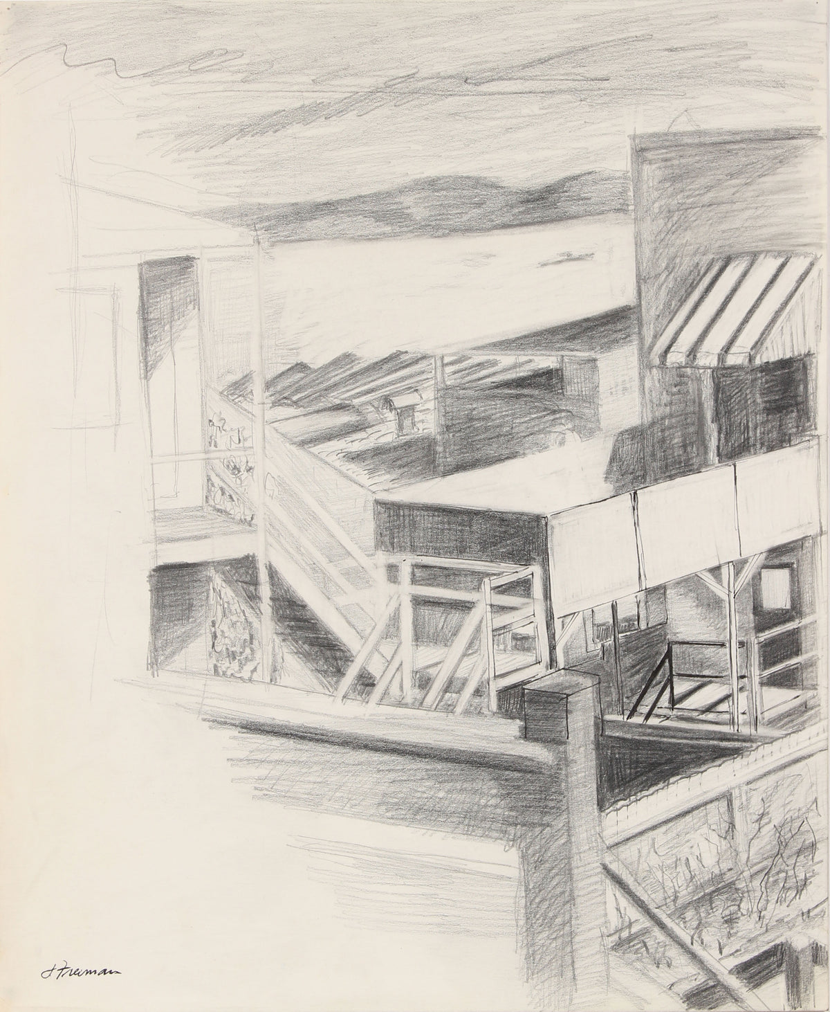 Vintage Modernist Beach-Front Home <br>20th Century Ink <br><br>#91452