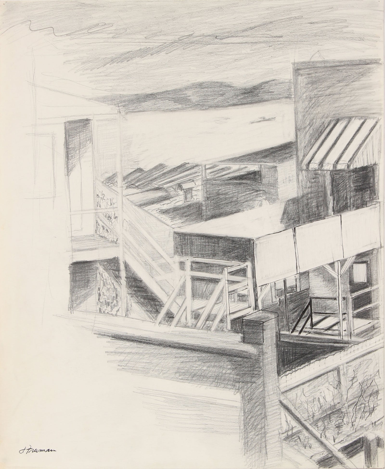 Vintage Modernist Beach-Front Home <br>20th Century Ink <br><br>#91452