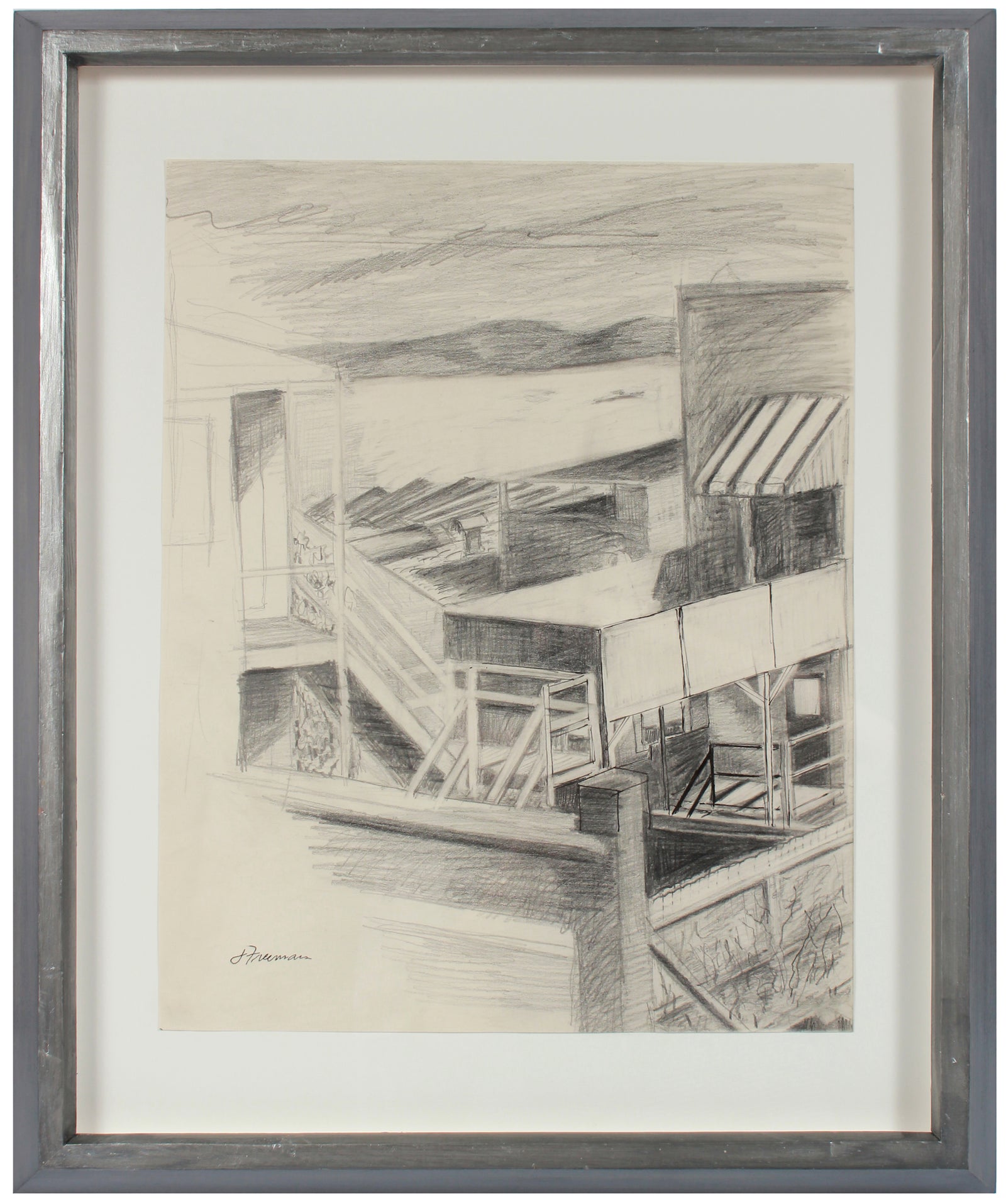 Vintage Modernist Beach-Front Home <br>20th Century Ink <br><br>#91452