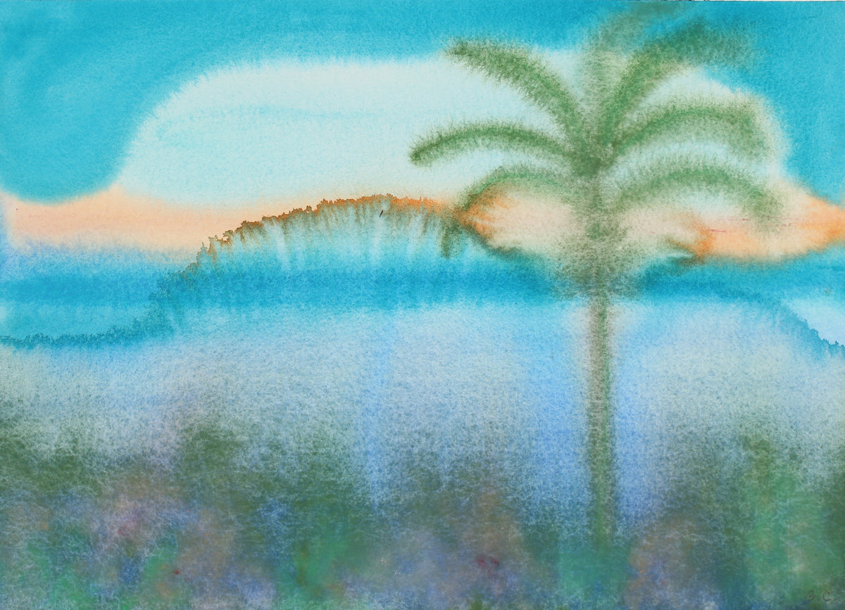<i>Sunrise</i>, Hawaii<br>2017 Watercolor & Gouache<br><br>#92129