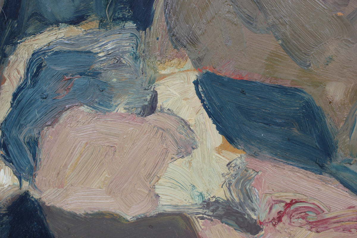 Muted Still Life in Oil Paint<br>Mid-Late 20th Century<br><br>#92534