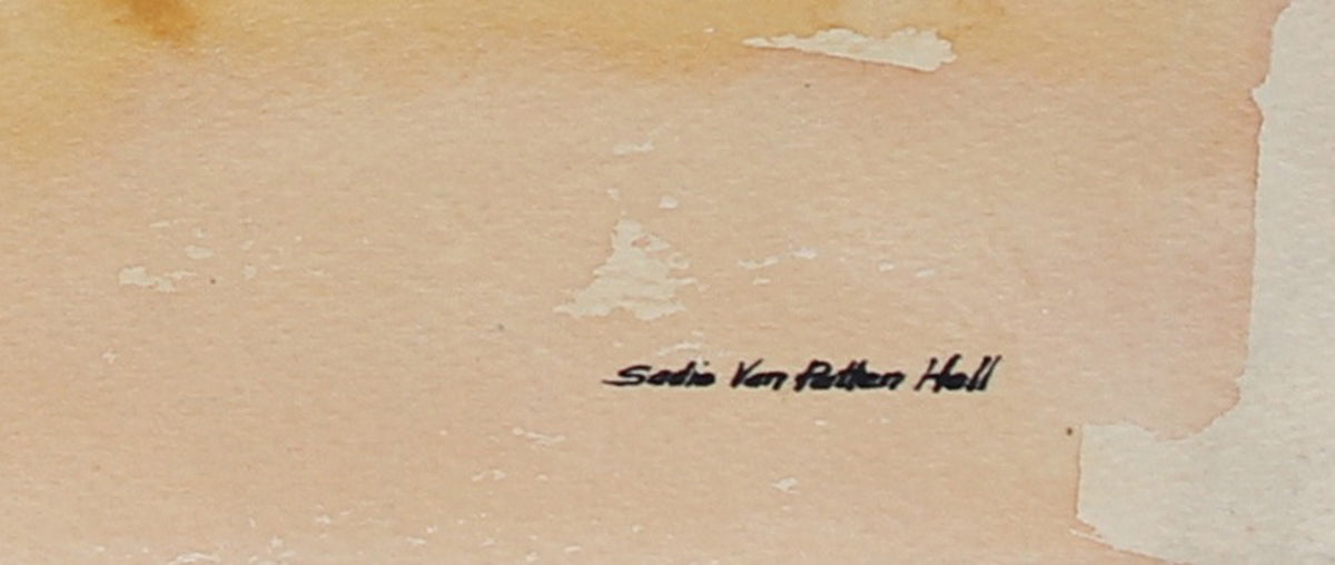 1960s California Coastal Watercolor<br><br>#92595